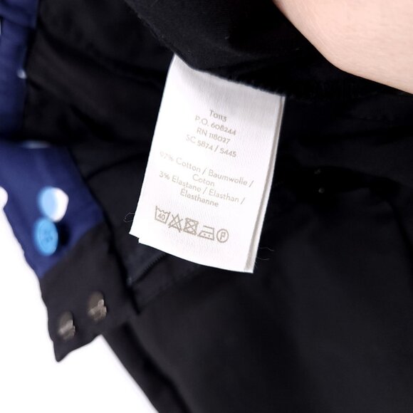 Boden Dress Pants Womens 6 Regular Straight Leg Pockets Slit Hem Black - Picture 13 of 15